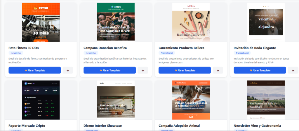 diseños bonitos email marketing
